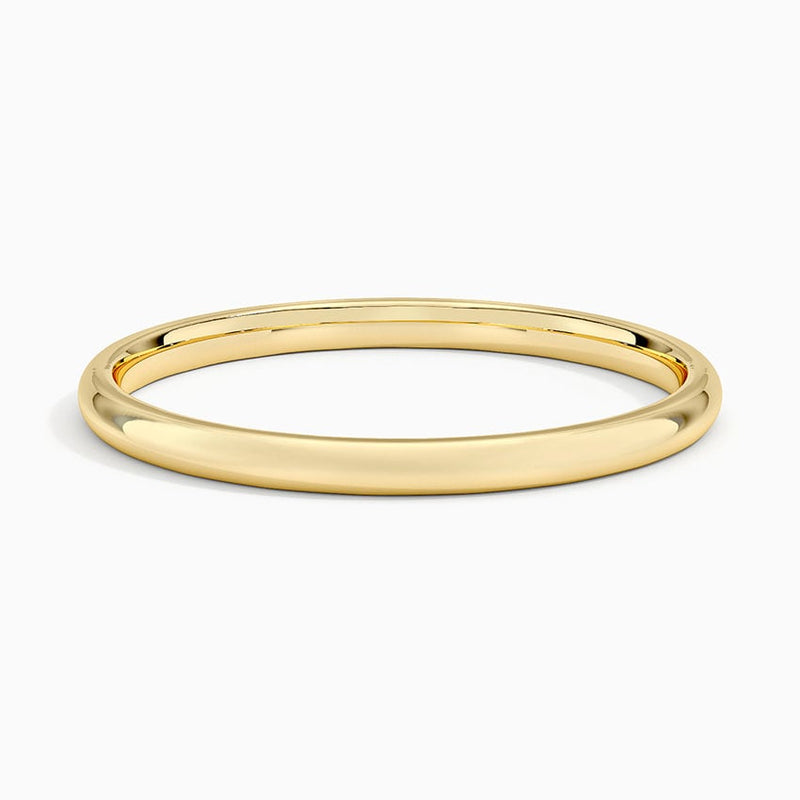 Slim Polished - Yellow Gold - Top