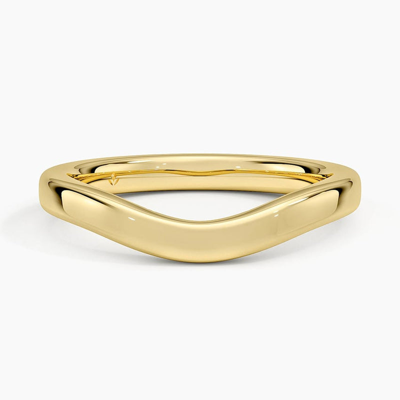 Gentle Curve - Yellow Gold - Top