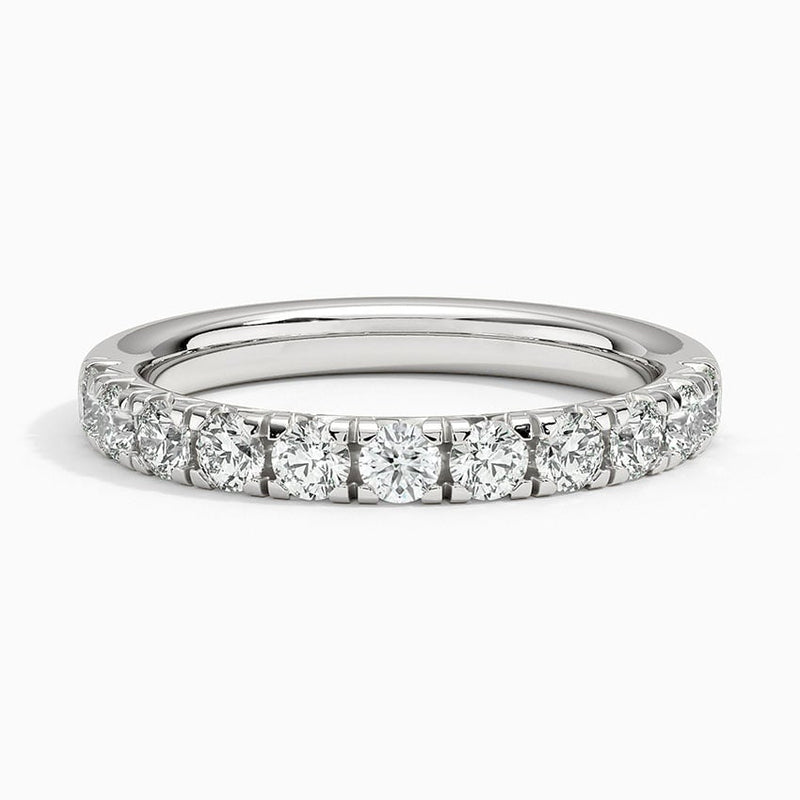 Classic French Pavé - White Gold - Top
