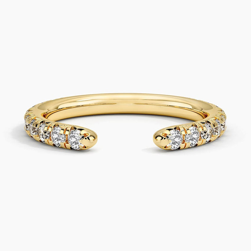 Open Pavé - Yellow Gold - Top