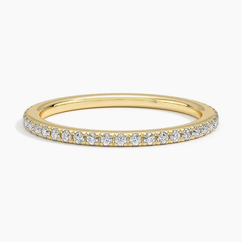 Fine Scallop Eternity - Yellow Gold - Top