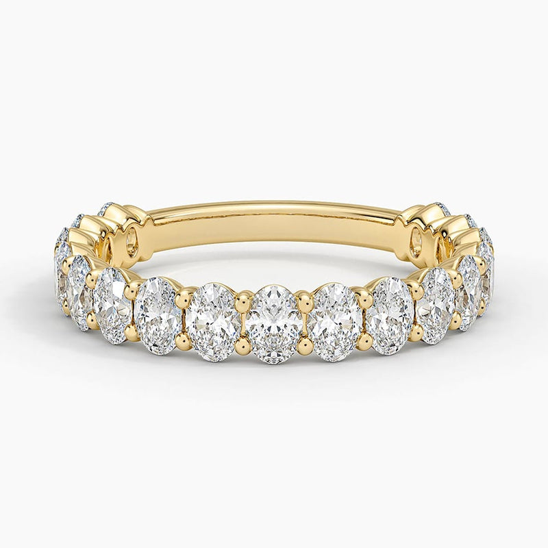 Oval Three-Quarter - Yellow Gold - Top