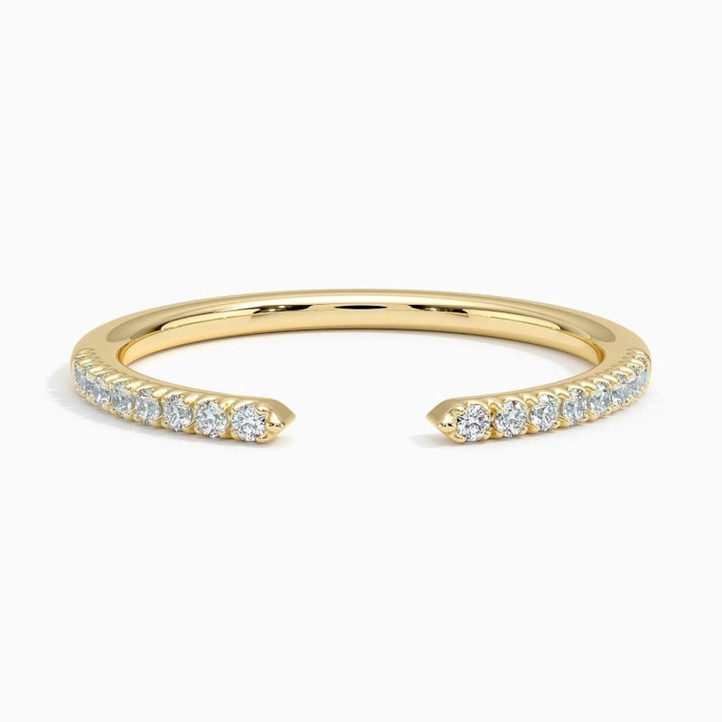 Open Scallop - Yellow Gold - Top