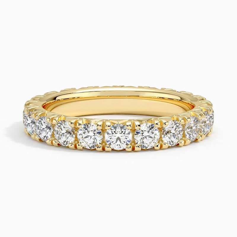 French Pavé Eternity - Yellow Gold - Top