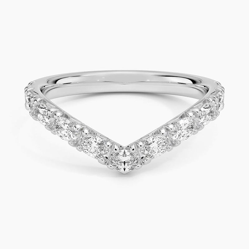 Oval Contour - White Gold - Top