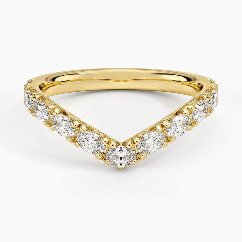 Oval Contour - Yellow Gold - Top