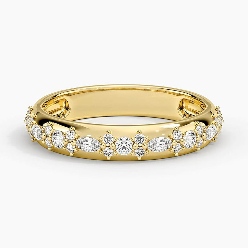 Marquise Mosaic - Yellow Gold - Top