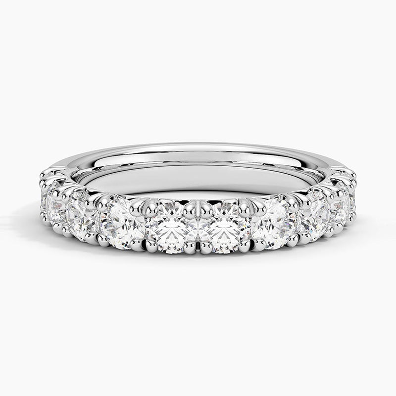 Wide French Pavé - White Gold - Top