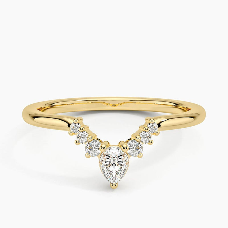 Pear Sway - Yellow Gold - Top