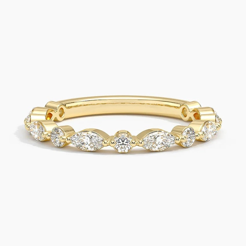Marquise Garland - Yellow Gold - Top