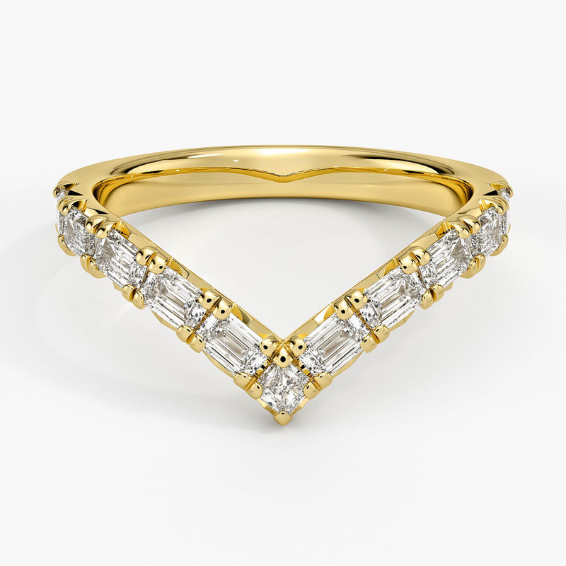 Step-Cut Contour - Yellow Gold - Top