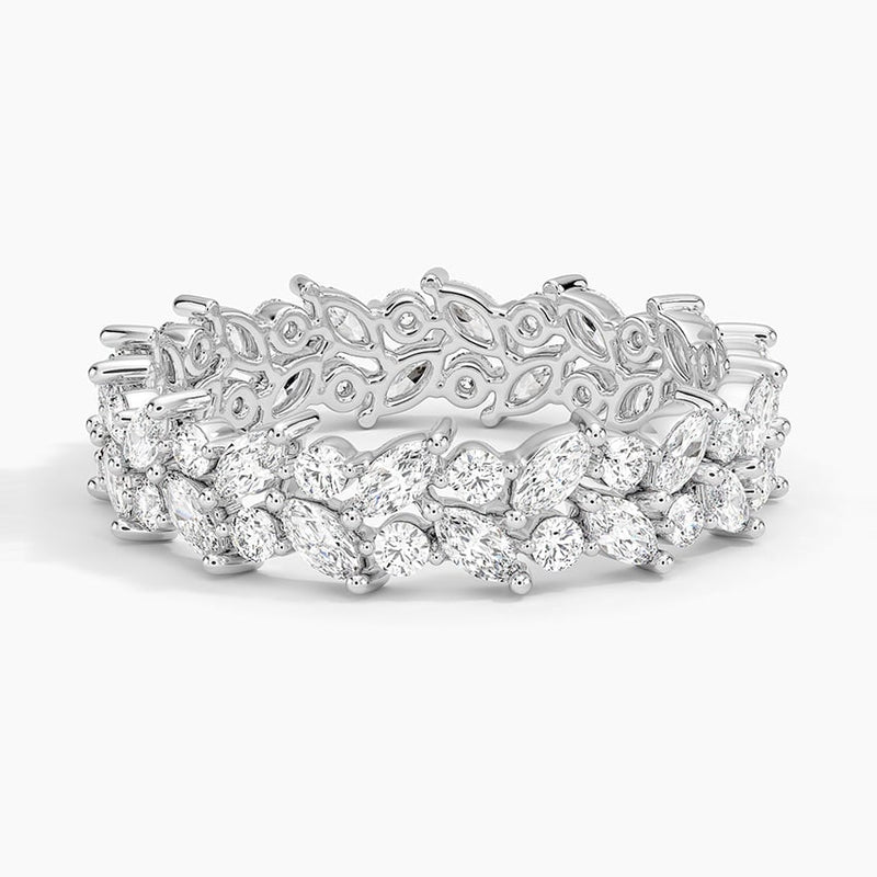 Grand Marquise Eternity - White Gold - Top