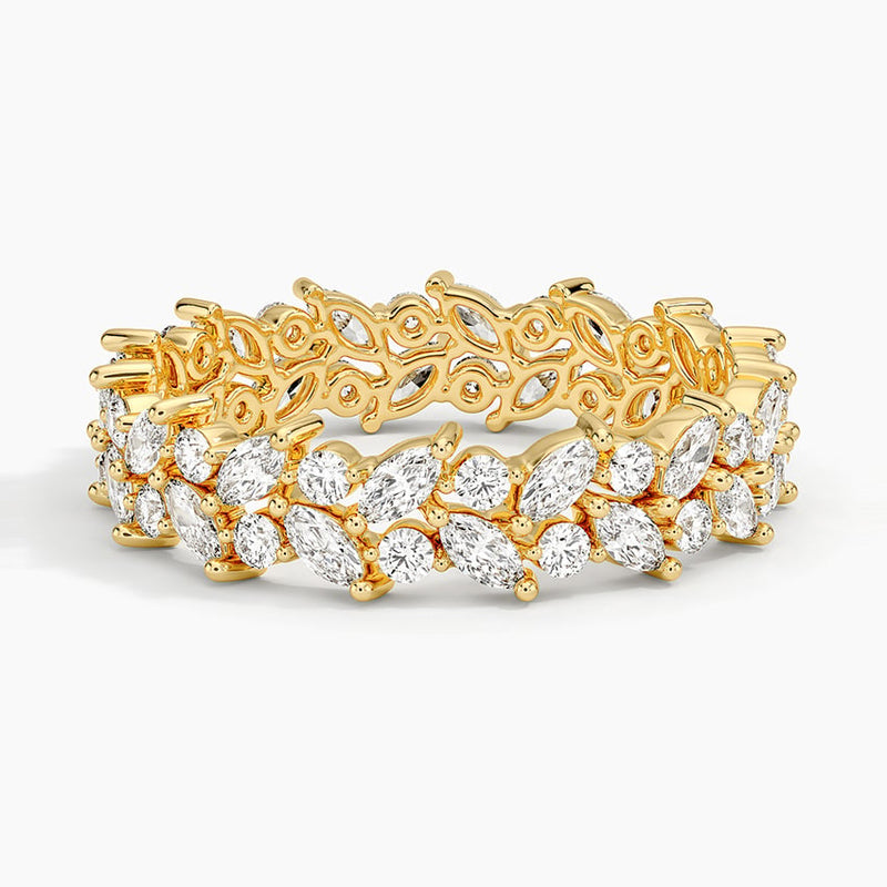 Grand Marquise Eternity - Yellow Gold - Top