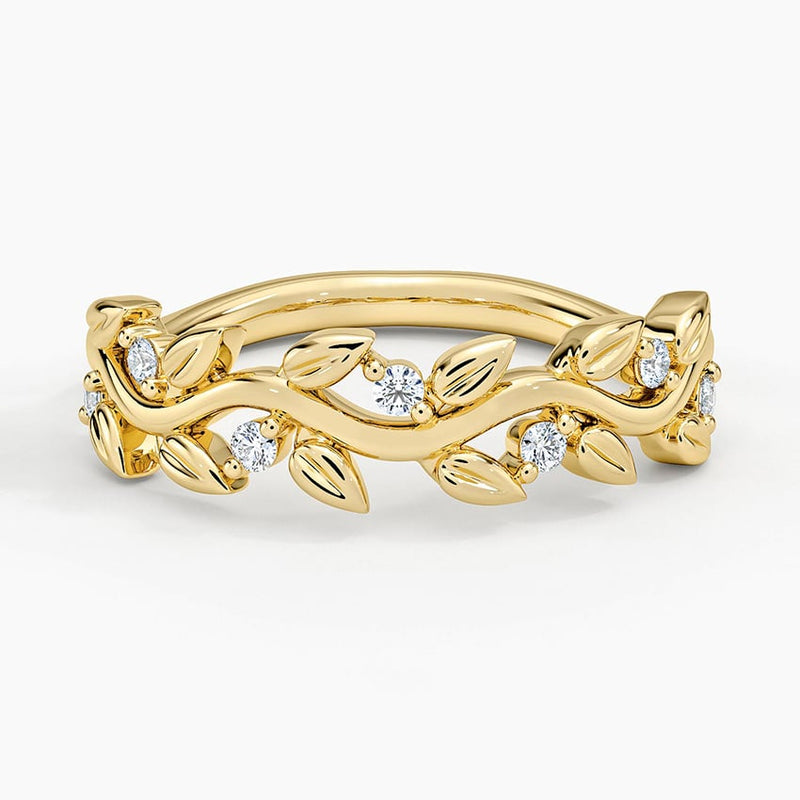 Leaf Vine - Yellow Gold - Top