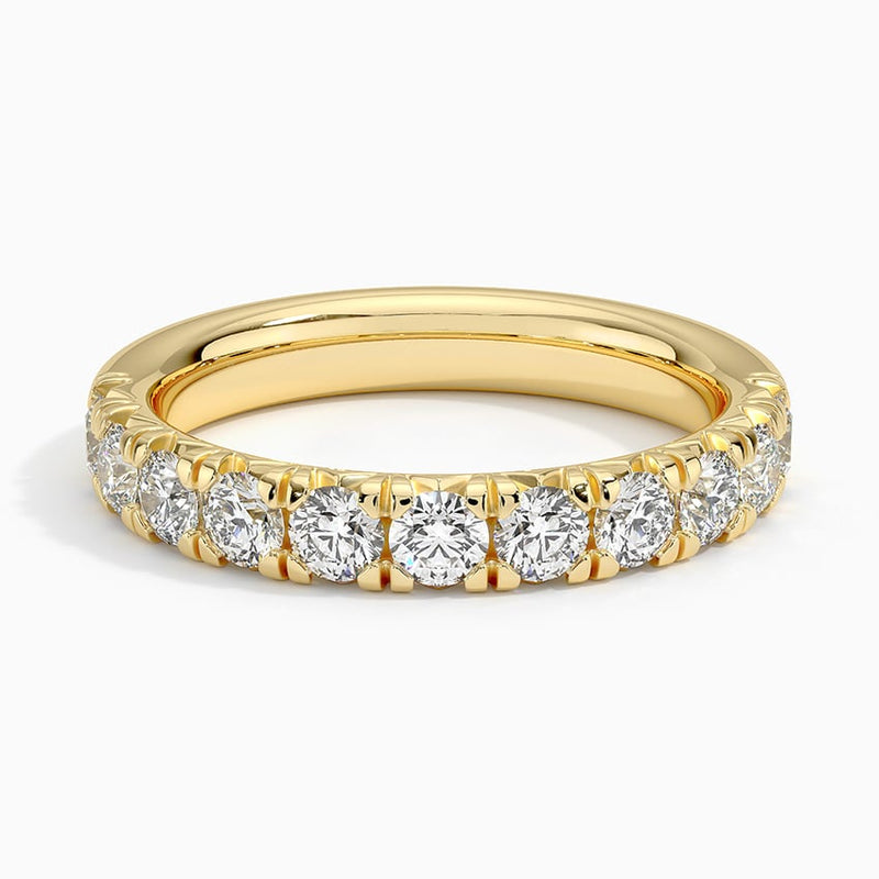 Bold French Pavé - Yellow Gold - Top