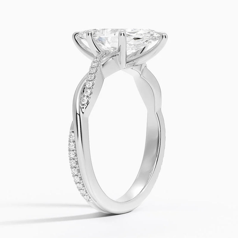 Chatham, side view in 14k White Gold