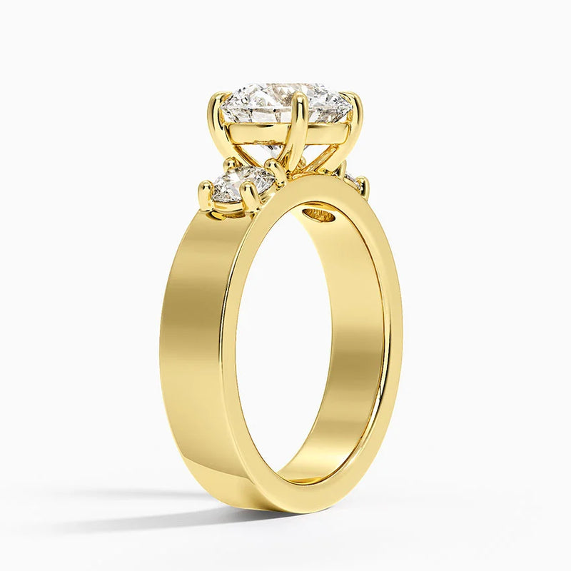 Heidi, side view in 14k Yellow Gold