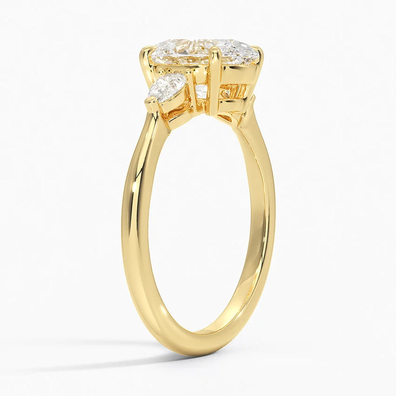Lydia, side view in 14k Yellow Gold