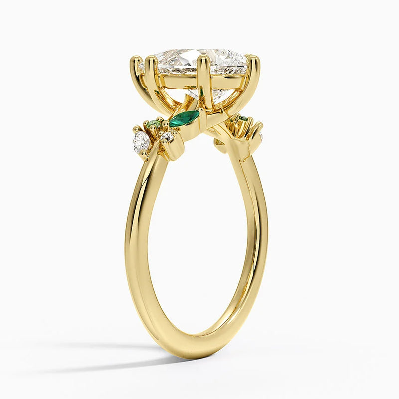 Lucca, side view in 14k Yellow Gold