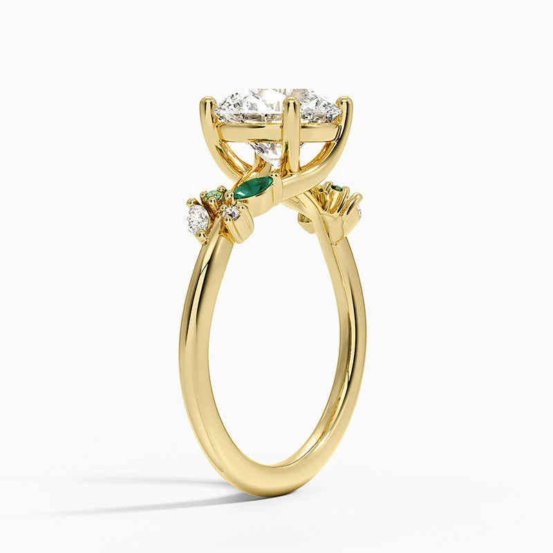 Willa, side view in 14k Yellow Gold