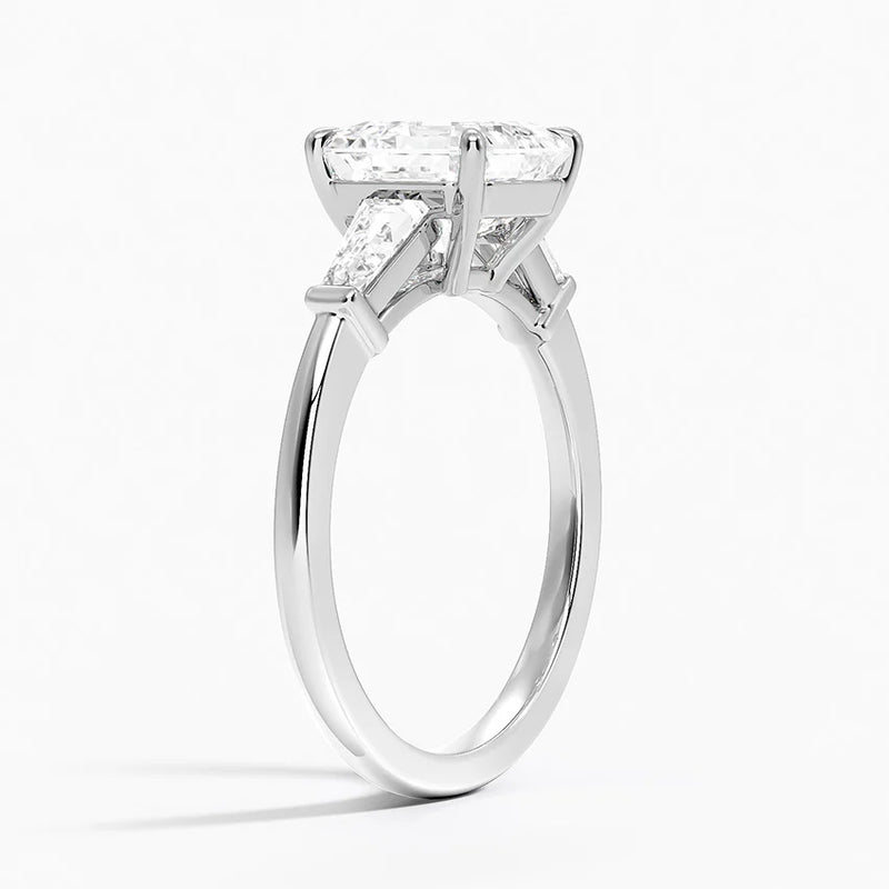 Yvette, side view in 14k White Gold