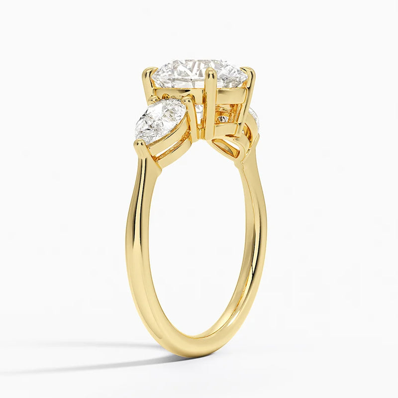 Kenna, side view in 14k Yellow Gold