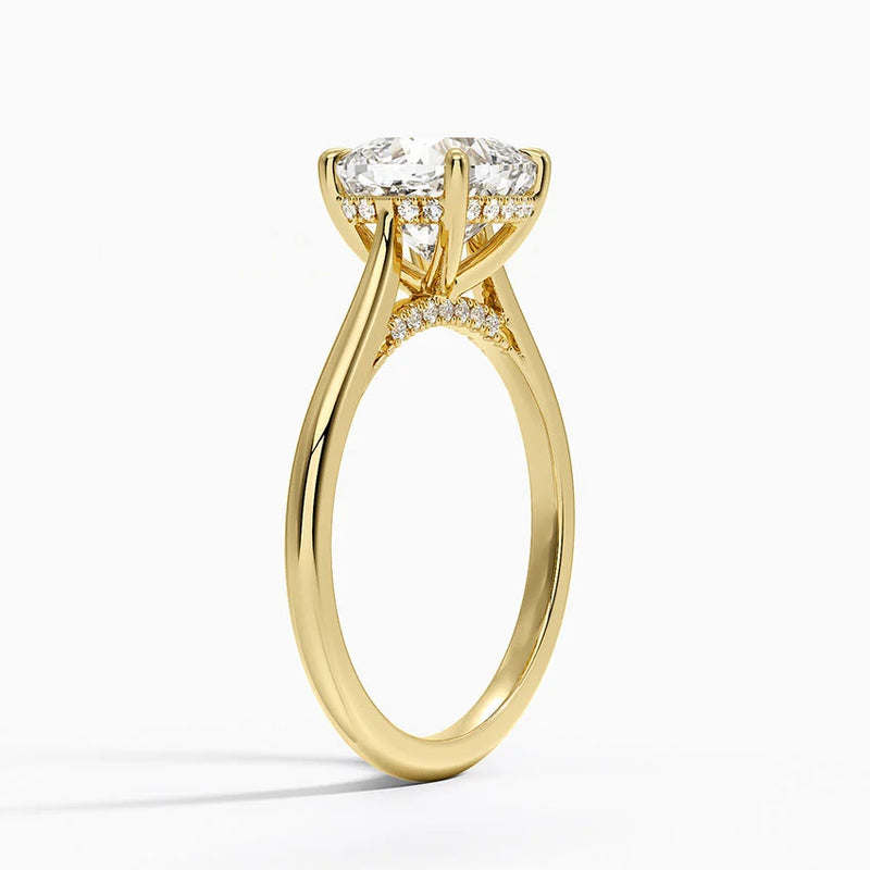 Meredith, side view in 14k Yellow Gold