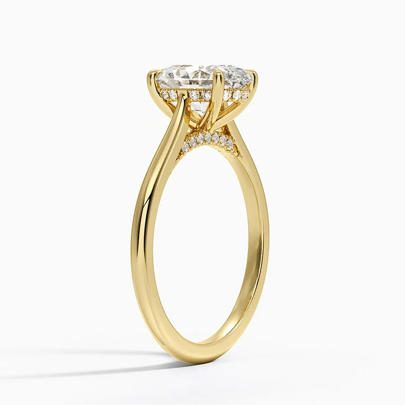 Portia, side view in 14k Yellow Gold