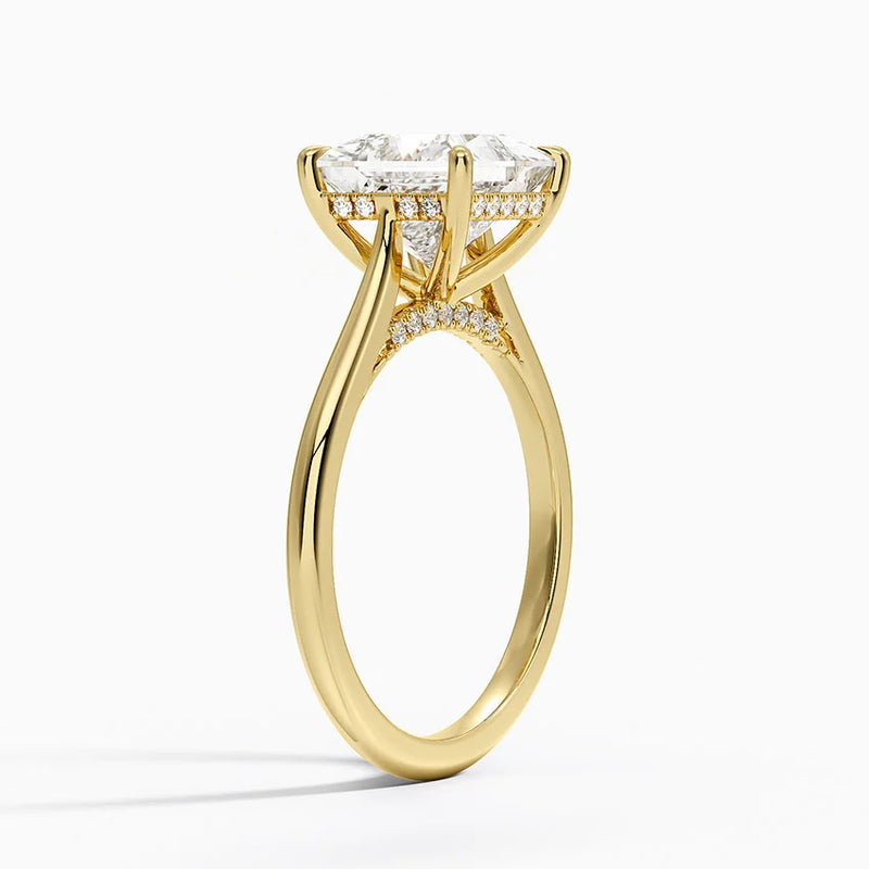 Roxanne, side view in 14k Yellow Gold