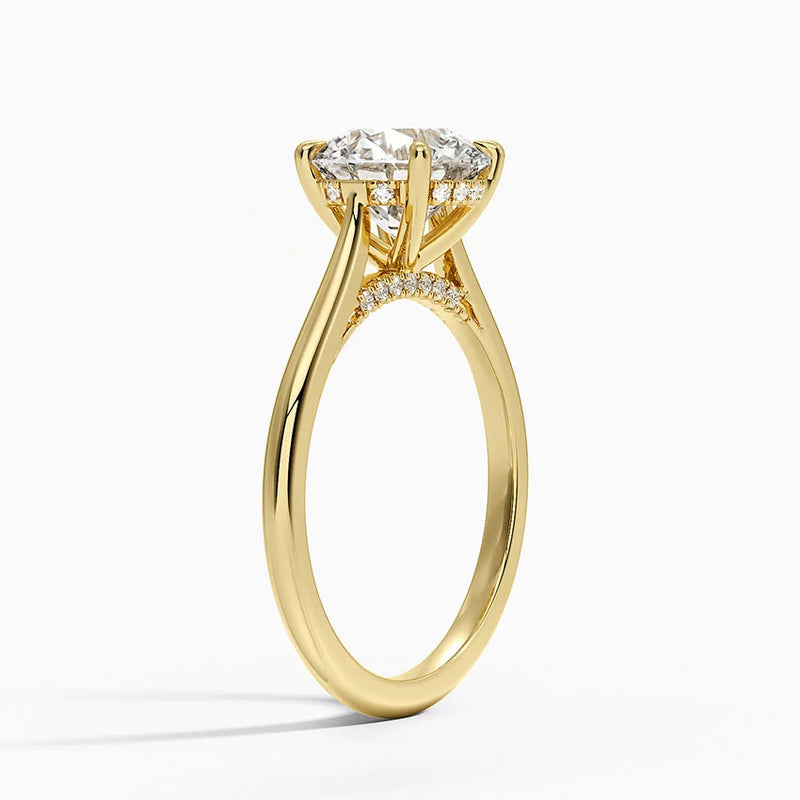 Trista, side view in 14k Yellow Gold