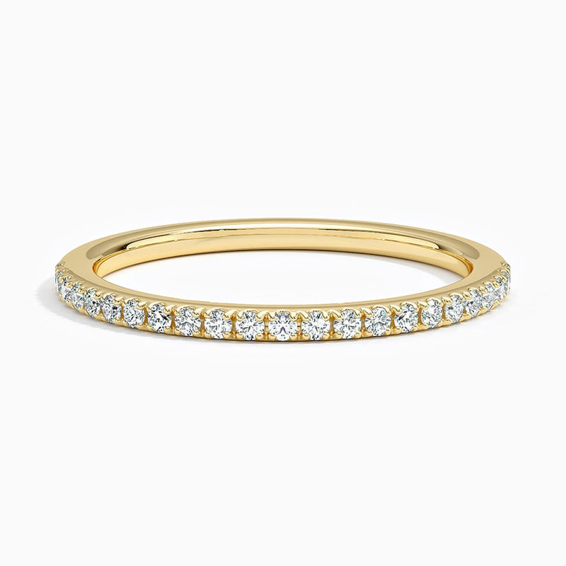Petite Pavé - Yellow Gold - Top