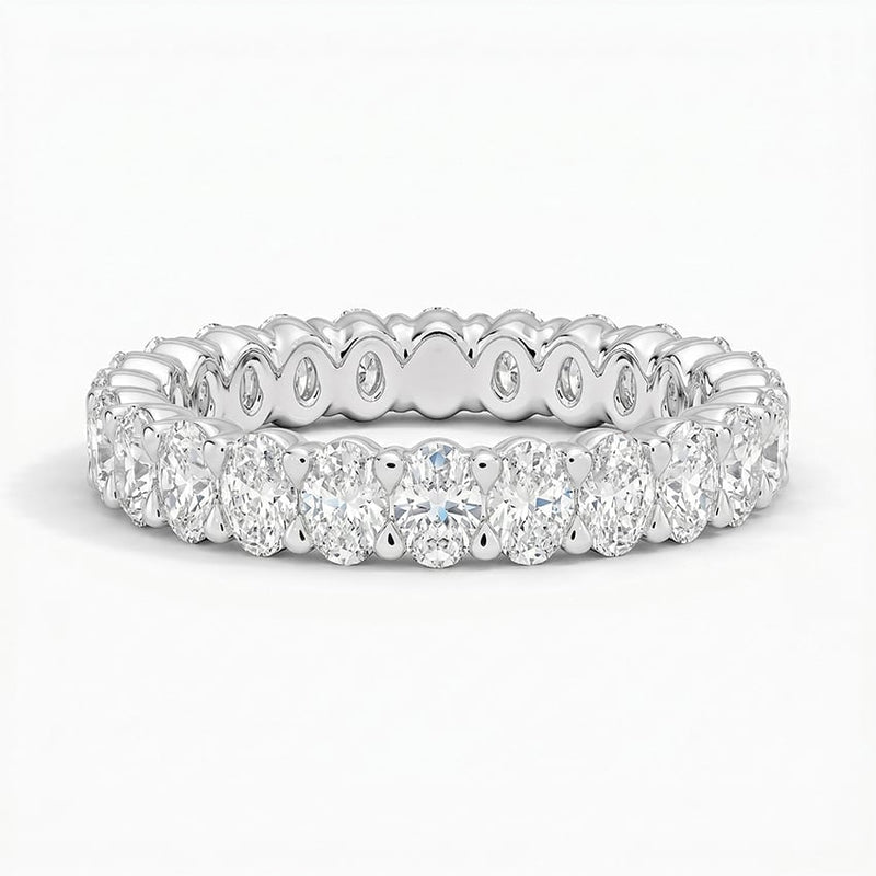 Oval Procession - White Gold - Top