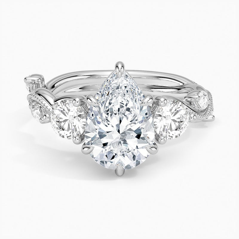 Patagonia Diamond Ring - White Gold - 2 ct - Top