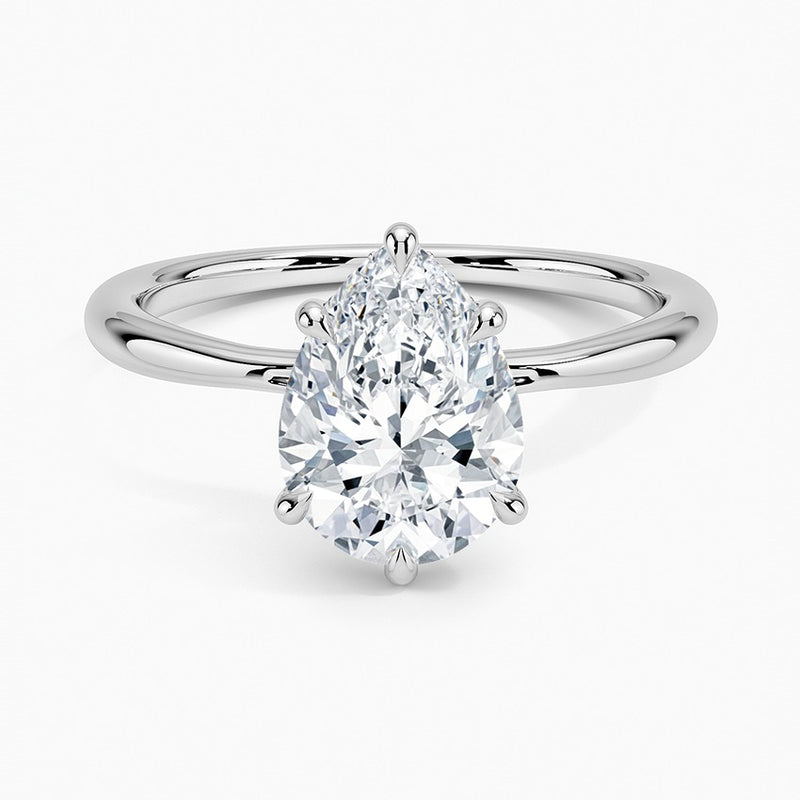 Napa Diamond Ring - White Gold - 2 ct - Top