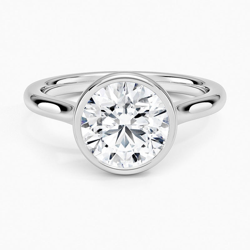 Jeju Diamond Ring - White Gold - 2 ct - Top