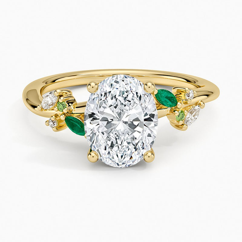 Lanai Diamond Ring - Yellow Gold - 2 ct - Top