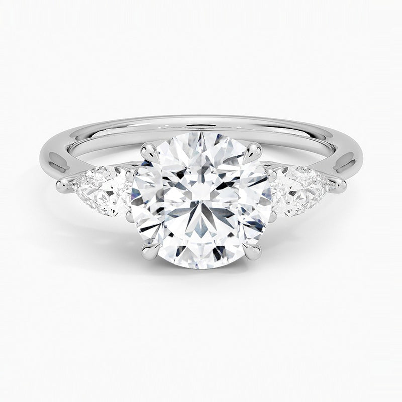 Zermatt Diamond Ring - White Gold - 2 ct - Top