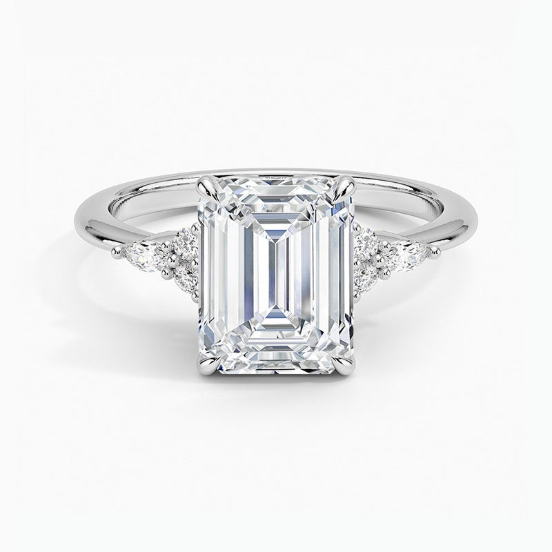 Mallorca Diamond Ring - White Gold - 2 ct - Top