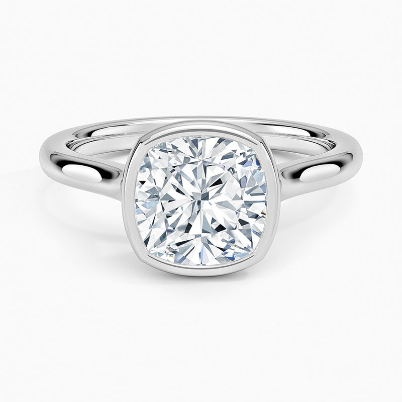 Cannes Diamond Ring - White Gold - 2 ct - Top