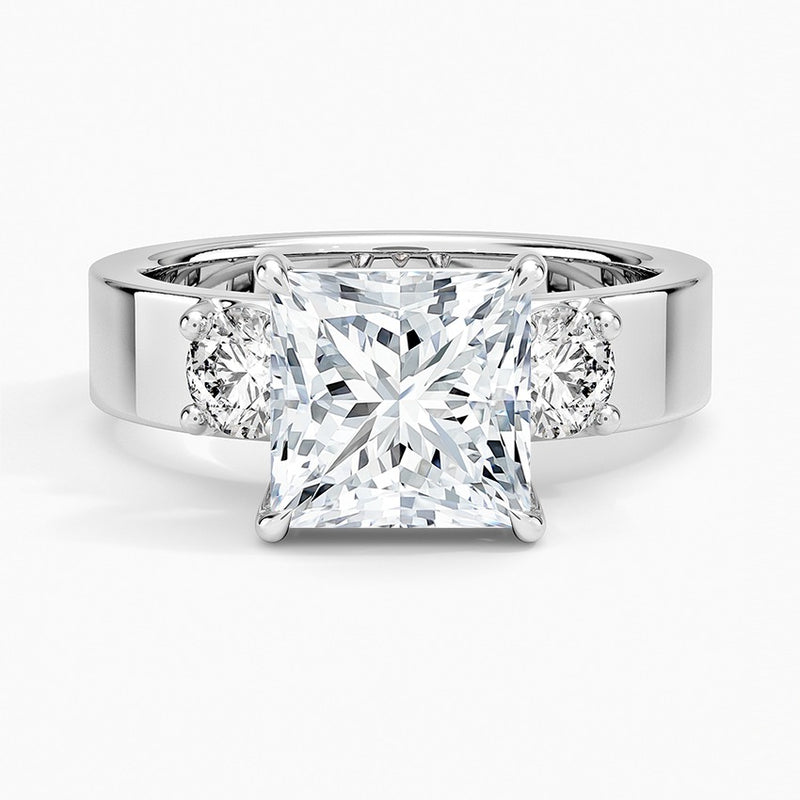 Tulum Diamond Ring - White Gold - 2 ct - Top