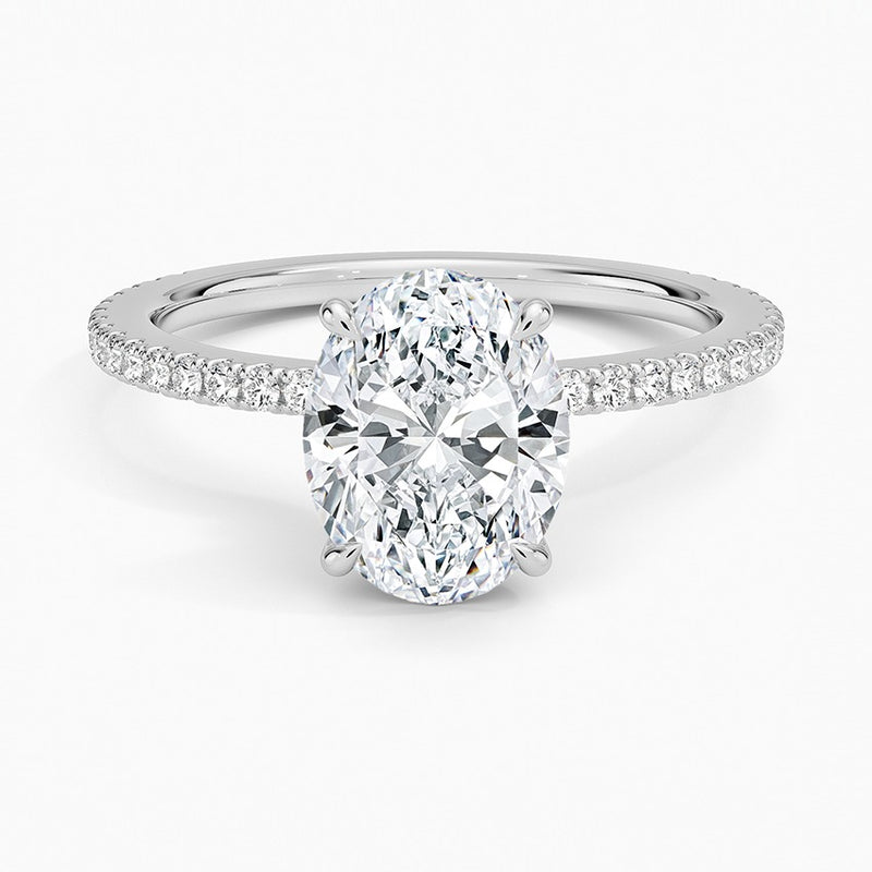 Seville Diamond Ring - White Gold - 2 ct - Top