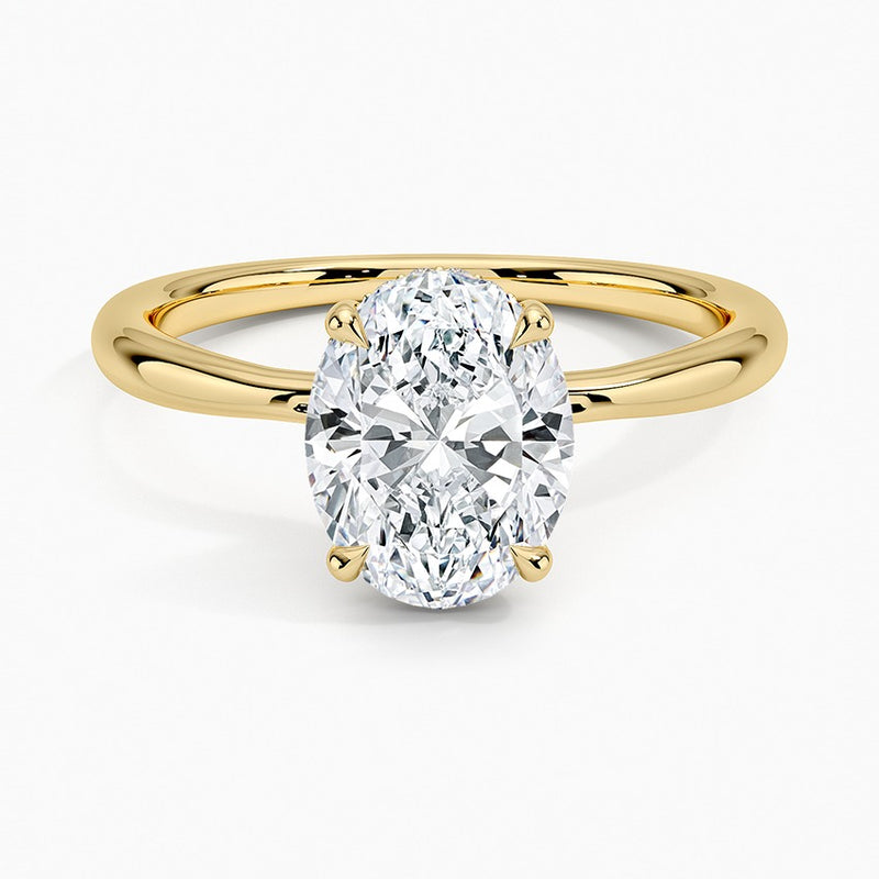 Carmel Diamond Ring - Yellow Gold - 2 ct - Top