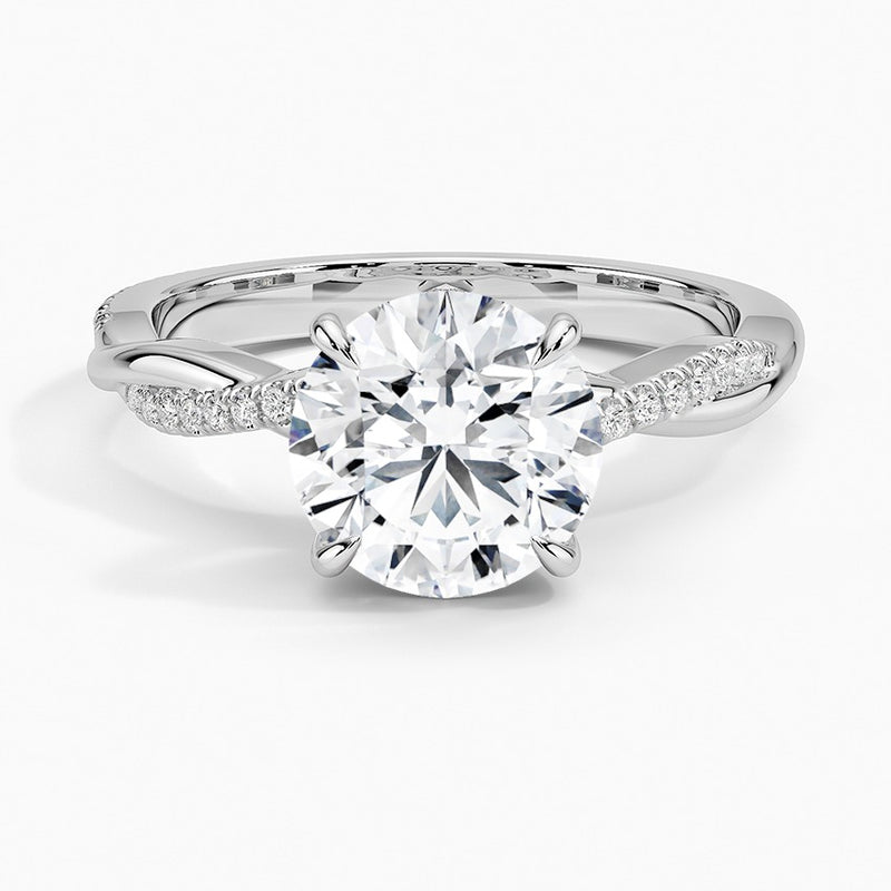 Nara Diamond Ring - White Gold - 2 ct - Top