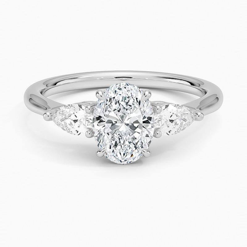 Bora Bora Lab-Grown Diamond Ring - White Gold - 1 ct - Top