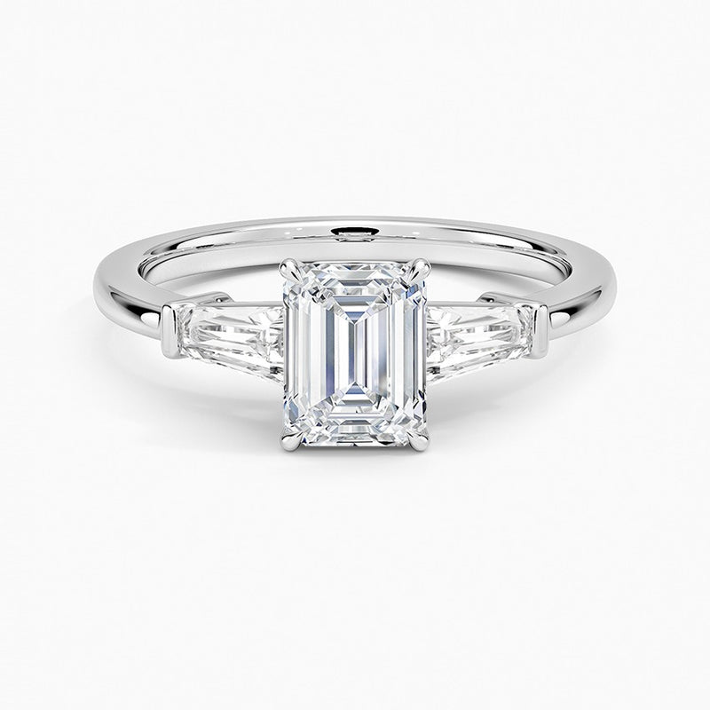Como Lab-Grown Diamond Ring - White Gold - 1 ct - Top