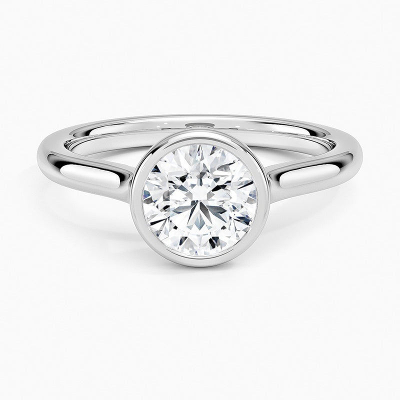 Jeju Lab-Grown Diamond Ring - White Gold - 1 ct - Top