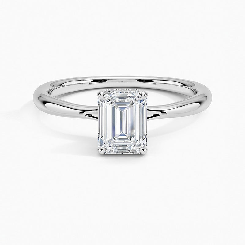 Maldives Lab-Grown Diamond Ring - White Gold - 1 ct - Top