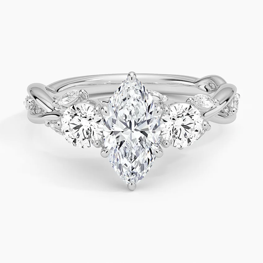 Amalfi Diamond Ring - White Gold - Product Image 01