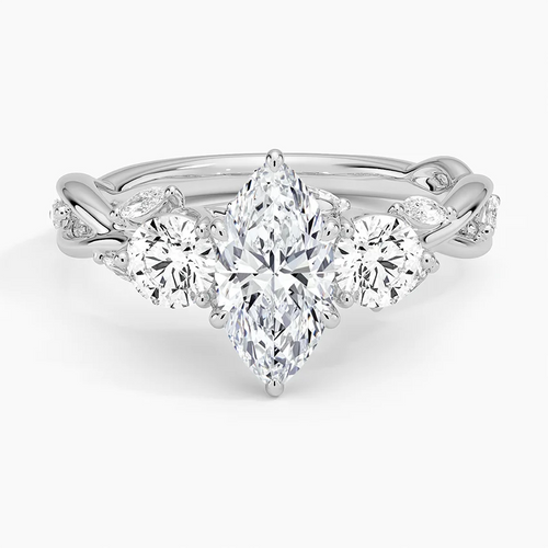 Amalfi Diamond Ring - White Gold - Product Image 01