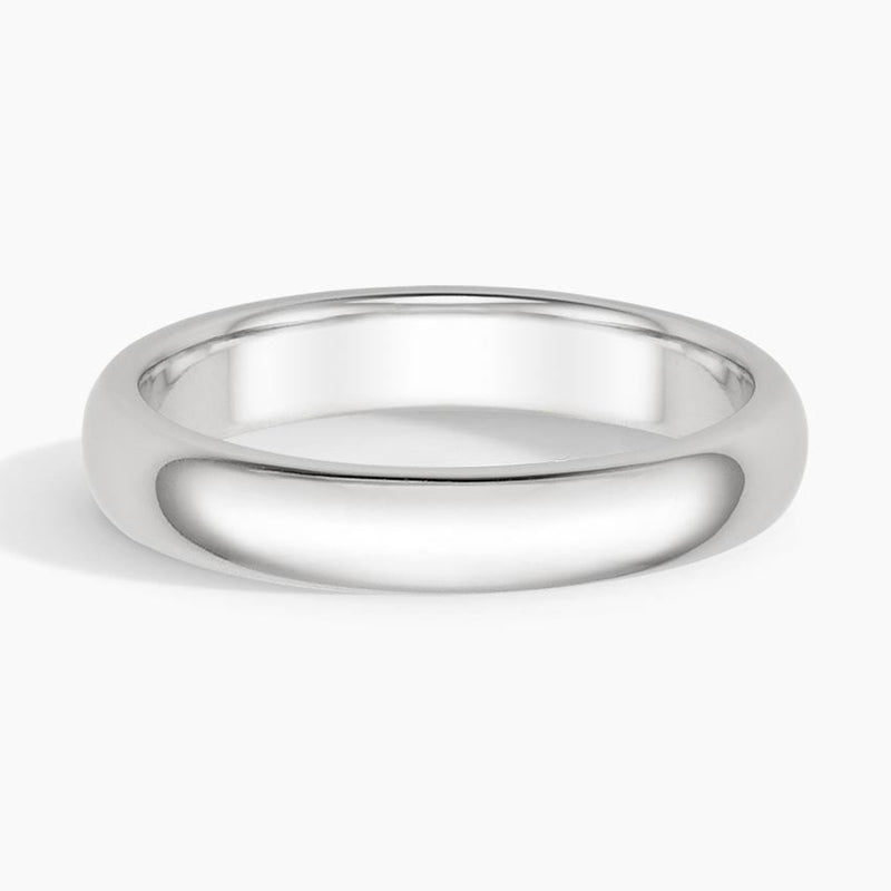 Classic Comfort 4mm - White Gold - Top